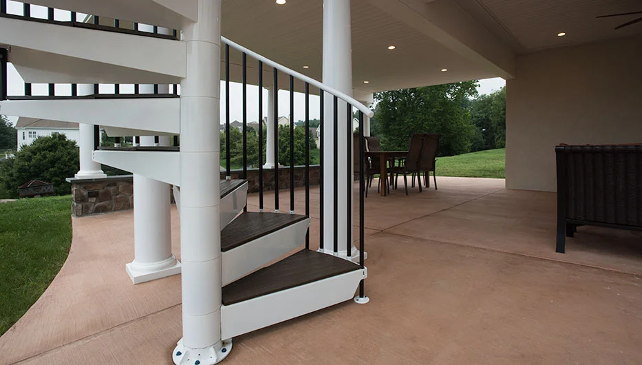 The Devon (Composite Deck Spiral Stairs) | Paragon Stairs