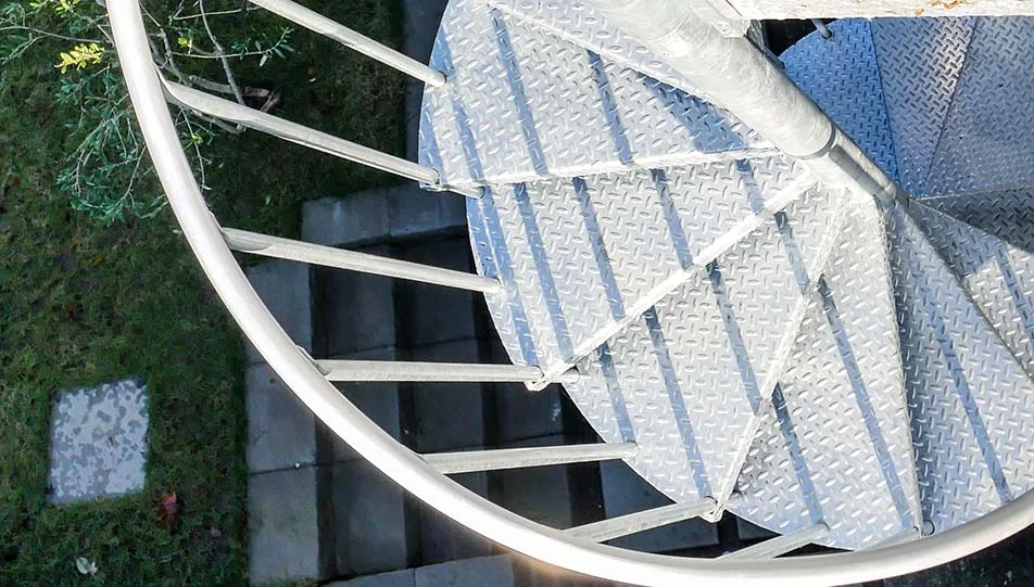durable outdoor galvanized spiral stairdurable outdoor galvanized spiral stair