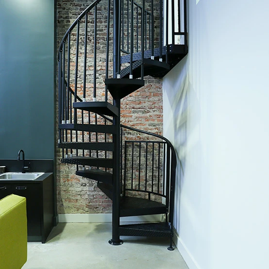 urban all steel office spiral staircase