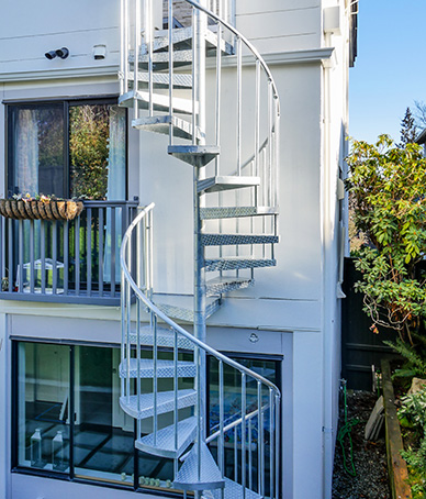 durable multistory deck spiral staircase seattle