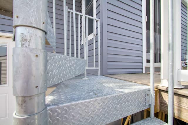 non slip steps outdoor galvanized spiral staircase