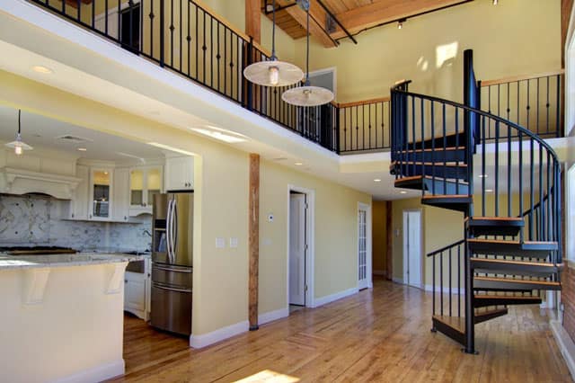 multi floor condo with spiral stair