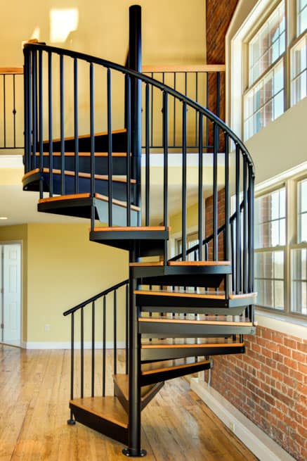condo steel spiral stair
