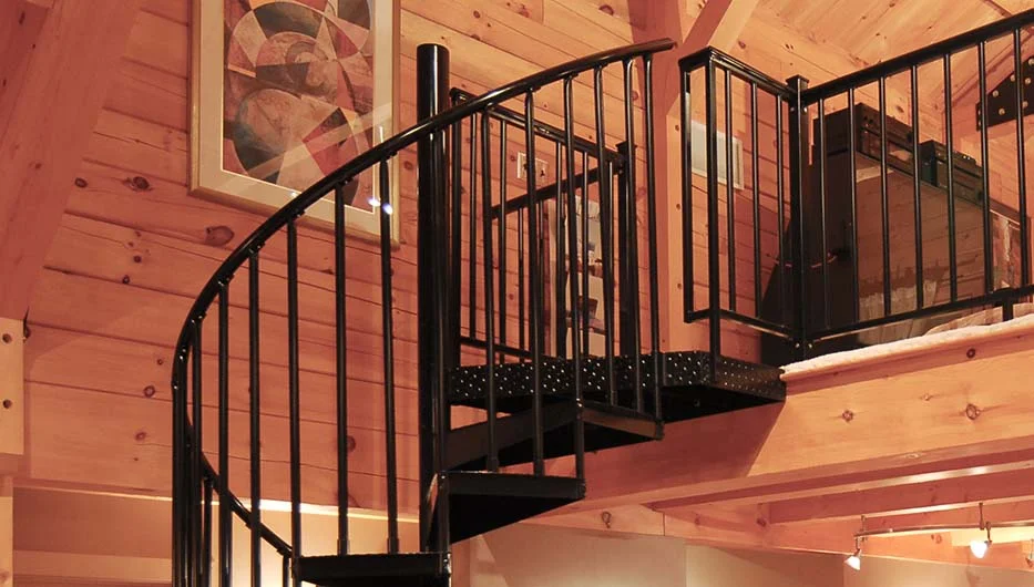 safety-rustic-timberframe-steel-spiral-stair