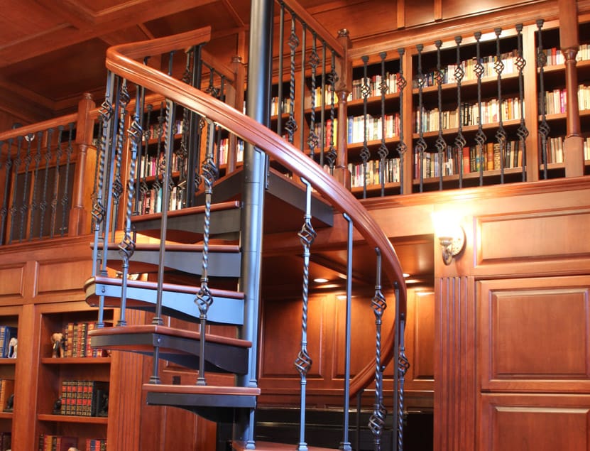 The Curator (Indoor Forged Iron Victorian Spiral Stairs)