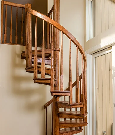 wooden staircases in houses