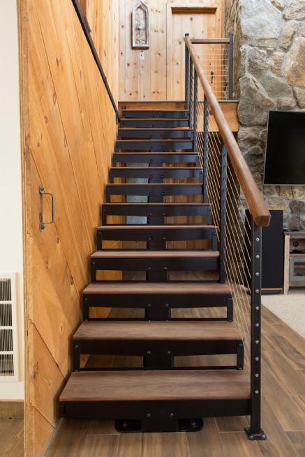 easily assembled customizable straight stairs
