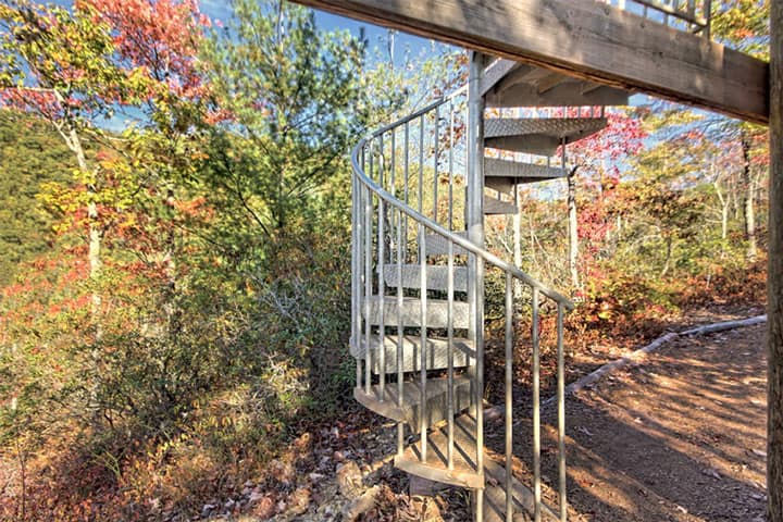 safe code compliant outdoor spiral stair
