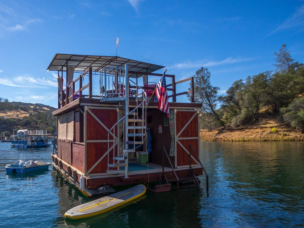 galvanized steel spiral stair on boat