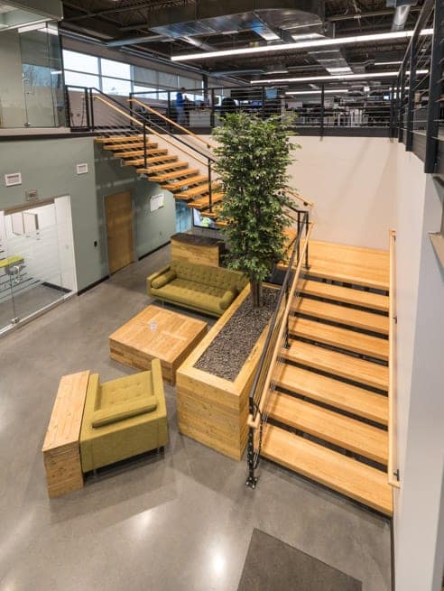 commercial floating staircase