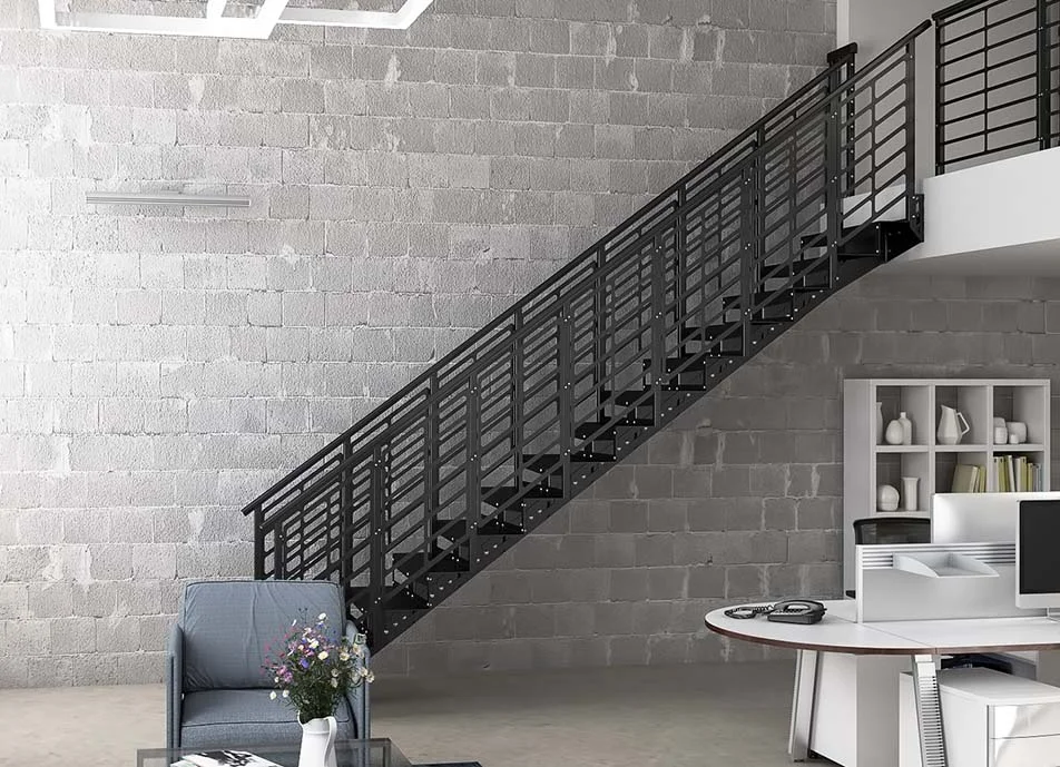 all-steel-modular-floating-stair