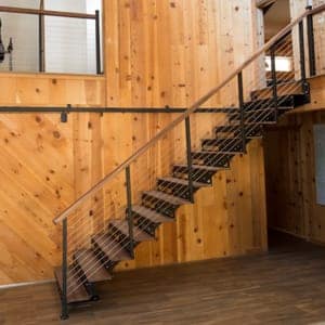 diy floating staircase