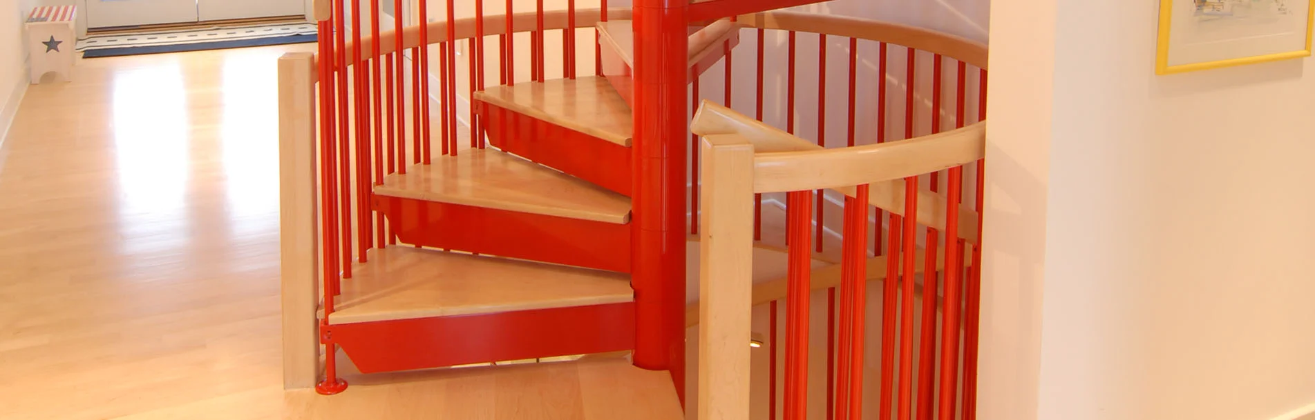 Powder Coated Spiral Staircases
