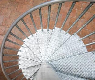 premade galvanized outdoor staircase