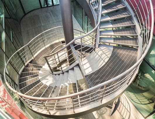 Curved Metal Staircases Steel Aluminum Paragon Stairs