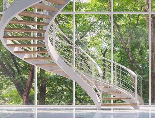 Curved Metal Staircases Steel Aluminum Paragon Stairs