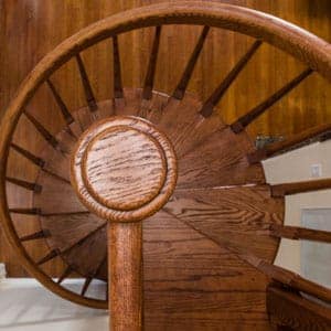 solid wood spiral staircases