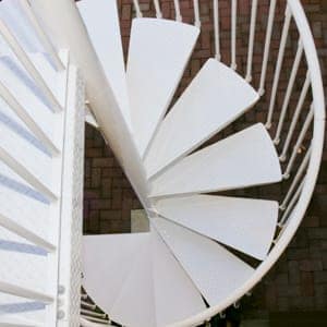 aluminum material spiral stairs