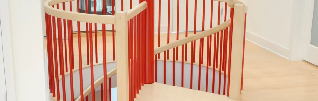 Steel Stair with Wood Treads