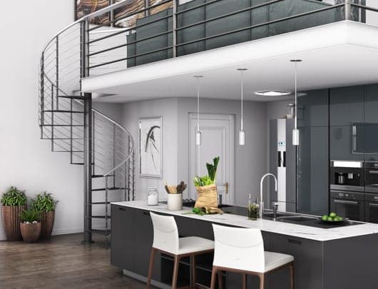 easy installation spiral stair