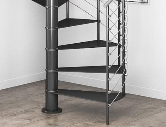 adjustable height staircase with spacers