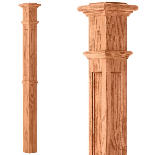 Recessed Panel Inter. Box Newel