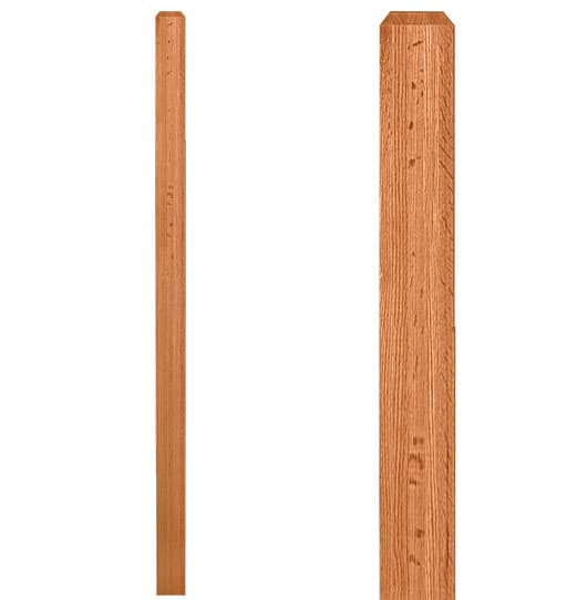 Chamfered Edge Craftsman Newel