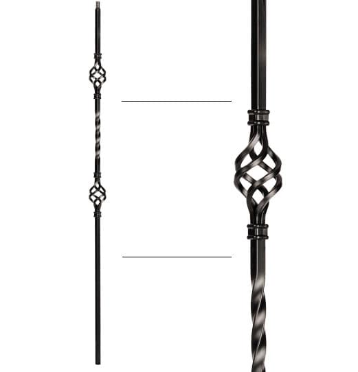 Keenwall Double Basket Baluster - 1/2" X 44"