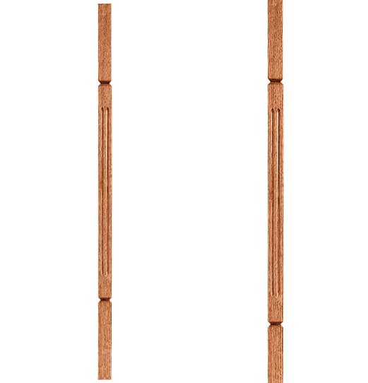 1-1/4" Square Fluted Baluster