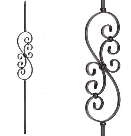 Double Twist Baluster - 1/2" X 44"