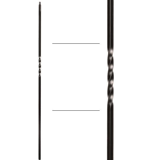 Single Twist Baluster - 1/2" X 44"