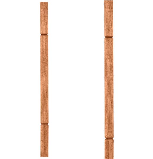 1-3/4" Square V-Groove Baluster