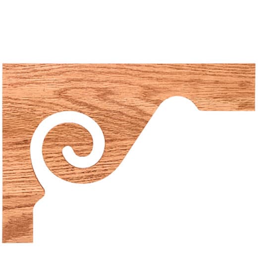 Scroll Stair Bracket
