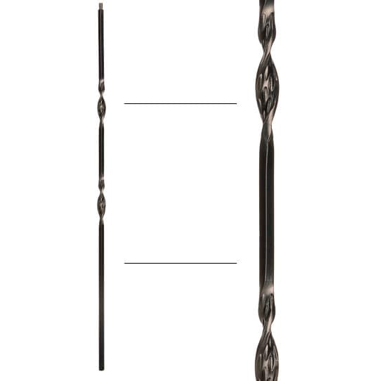 Double Ribbon Baluster - 1/2" X 44"