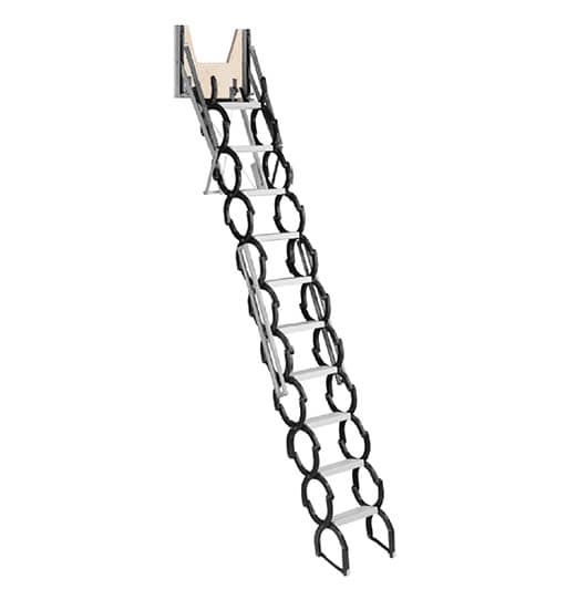 Lofty (Loft) Access Ladder - 14" by 6' 10" to 10' 2" Tall