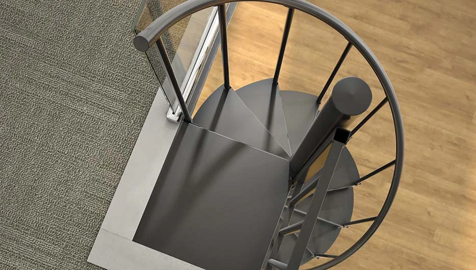 steel spiral staircase kit options