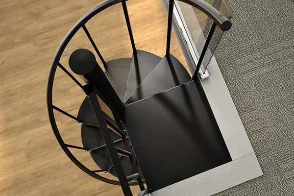 smooth treads spiral stairs