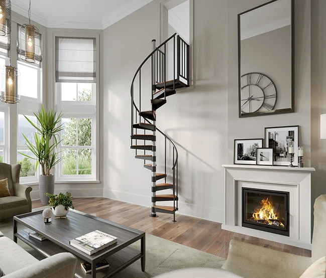 diy indoor spiral staircase kit - in stock and ready to ship