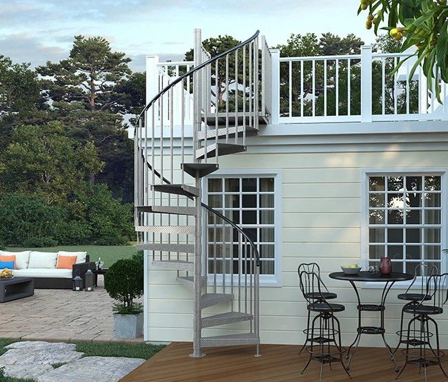 diy outdoor spiral staircase kit - in stock and ready to ship
