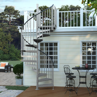 Outdoor Spiral Staircases (Weatherproof) | Paragon Stairs