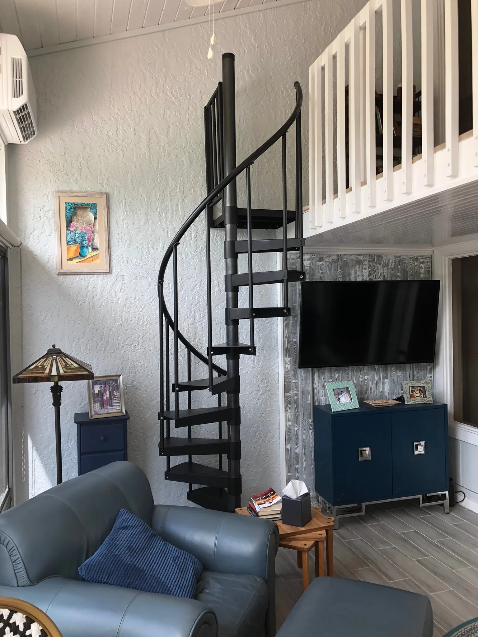 client indoor spiral staircase