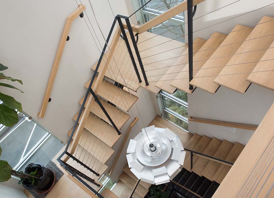 custom floating stairs