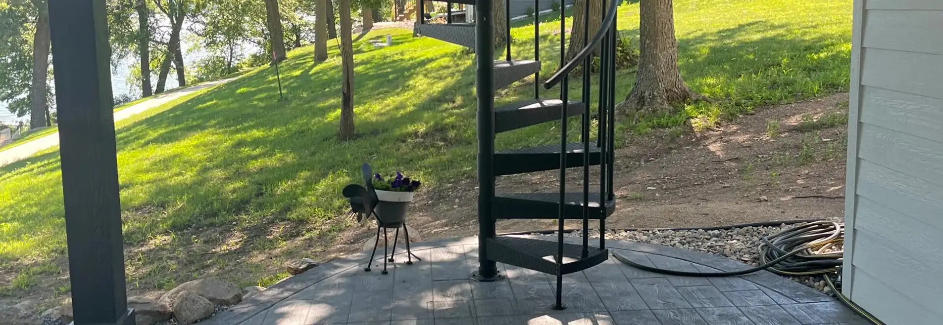 Tom W - Featured Project Aluminum Spiral Stair