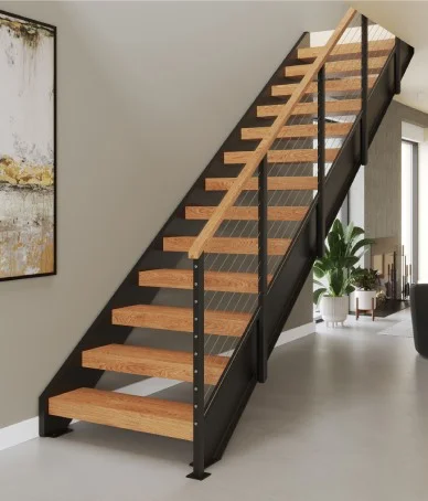 Floating Double Stringer Stair with Hidden Tread Support  Stairs design  modern, Stairs design, Staircase interior design