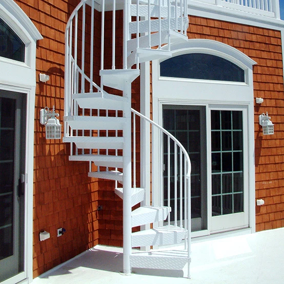 The Nantucket Spiral Stair - Aluminum Outdoor Stair
