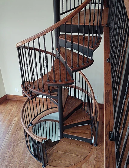 forged iron spiral staircase