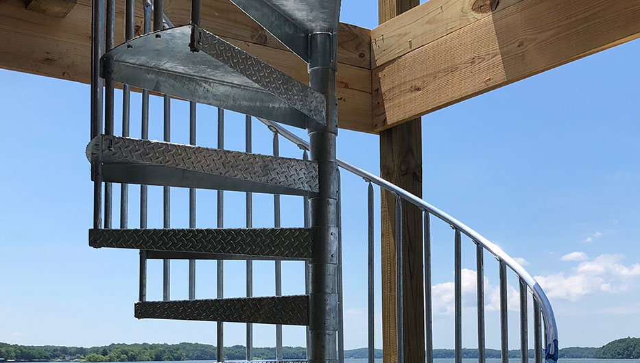 The Weekender Spiral Stair - Durable Outdoor Stairs