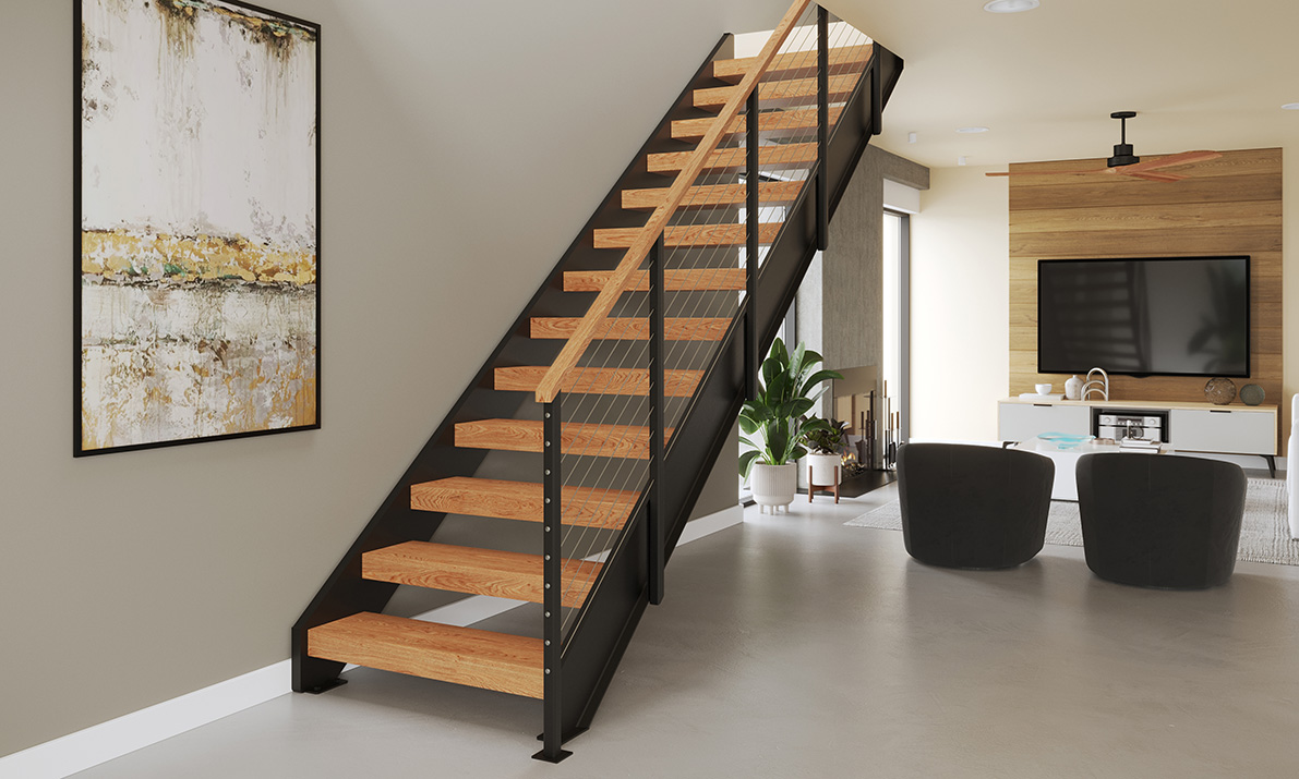 floating staircase building code ibc irc