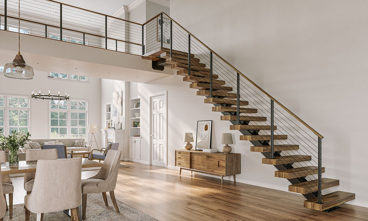 browse floating stairs for your project by use or stair location