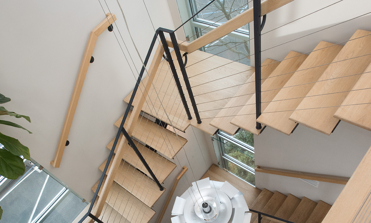 multi story floating staircases